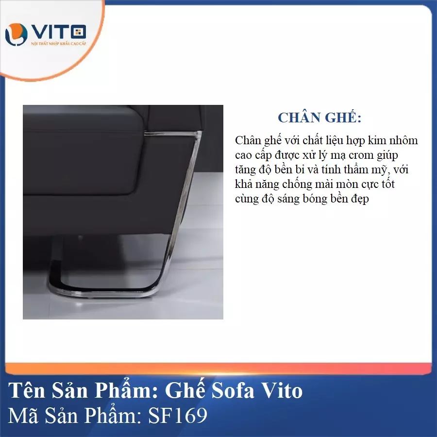 Bộ Ghế Sofa da cao cấp Vito SF169