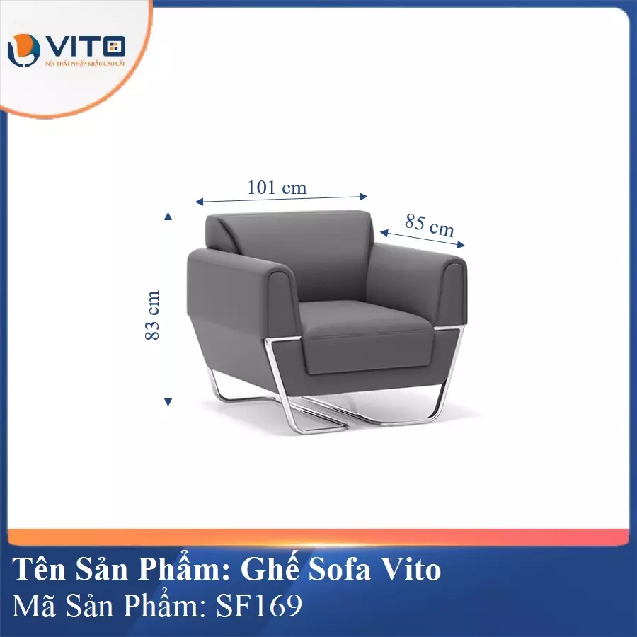 Bộ Ghế Sofa da cao cấp Vito SF169