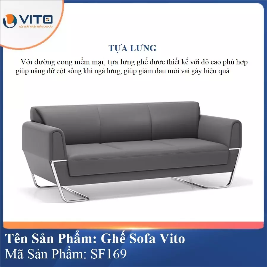 Bộ Ghế Sofa da cao cấp Vito SF169