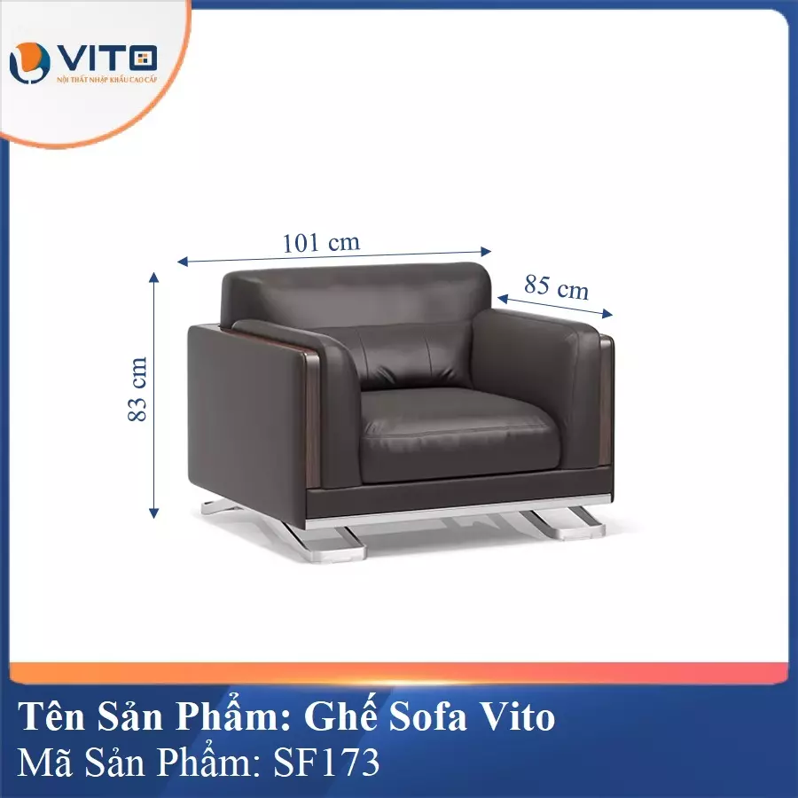 Bộ Ghế Sofa da cao cấp Vito SF173