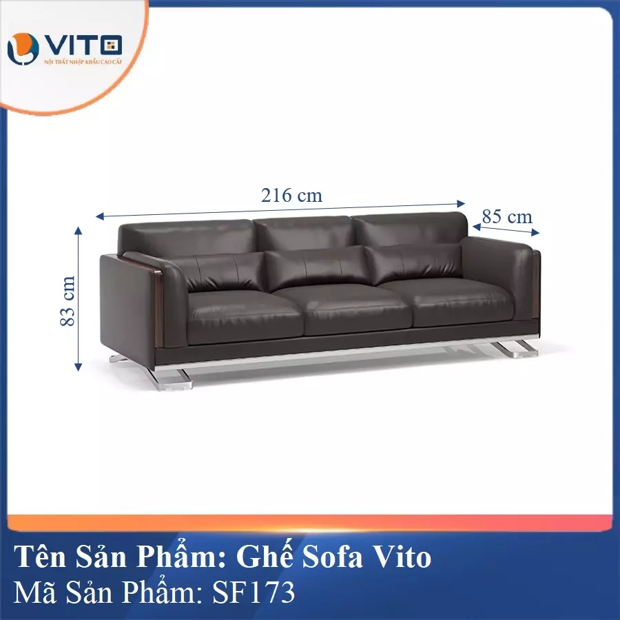 Bộ Ghế Sofa da cao cấp Vito SF173