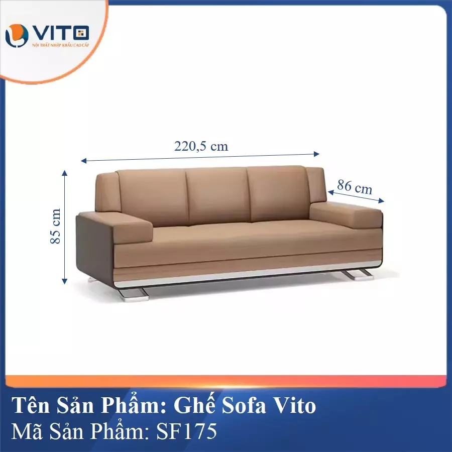 Bộ Ghế Sofa da cao cấp Vito SF175