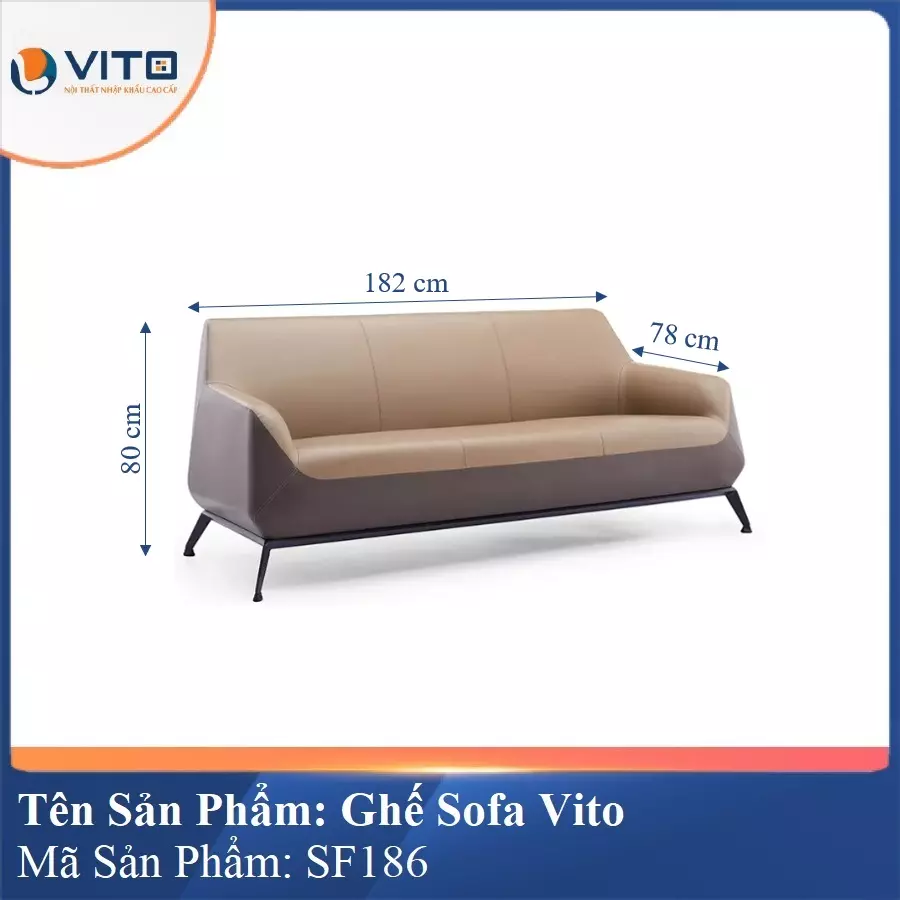 Bộ Ghế Sofa da cao cấp Vito SF186