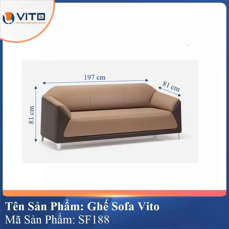 Bộ Ghế Sofa da cao cấp Vito SF188