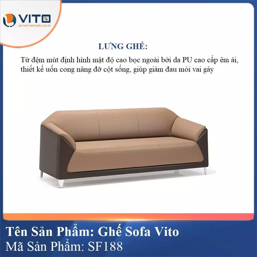 Bộ Ghế Sofa da cao cấp Vito SF188