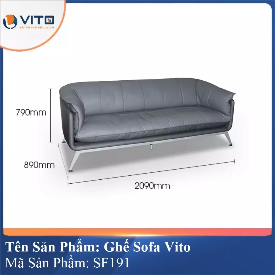 Bộ Ghế Sofa da cao cấp Vito SF191