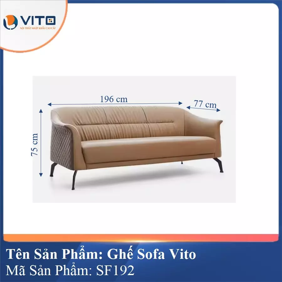 Bộ Ghế Sofa da cao cấp Vito SF192