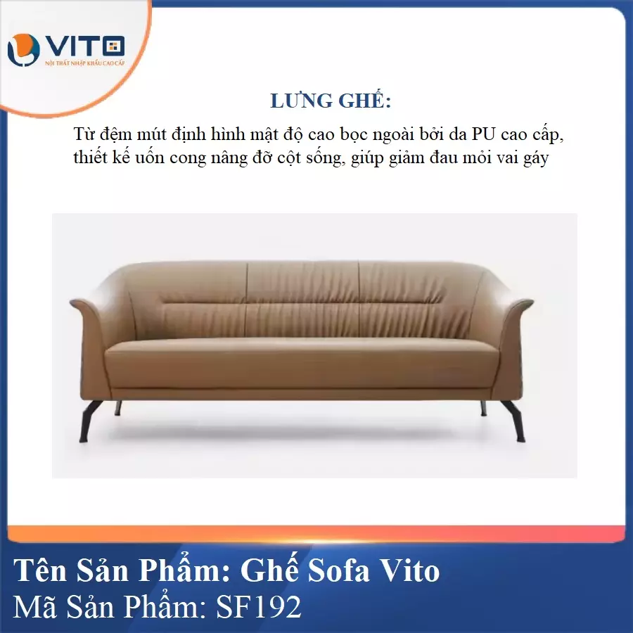 Bộ Ghế Sofa da cao cấp Vito SF192