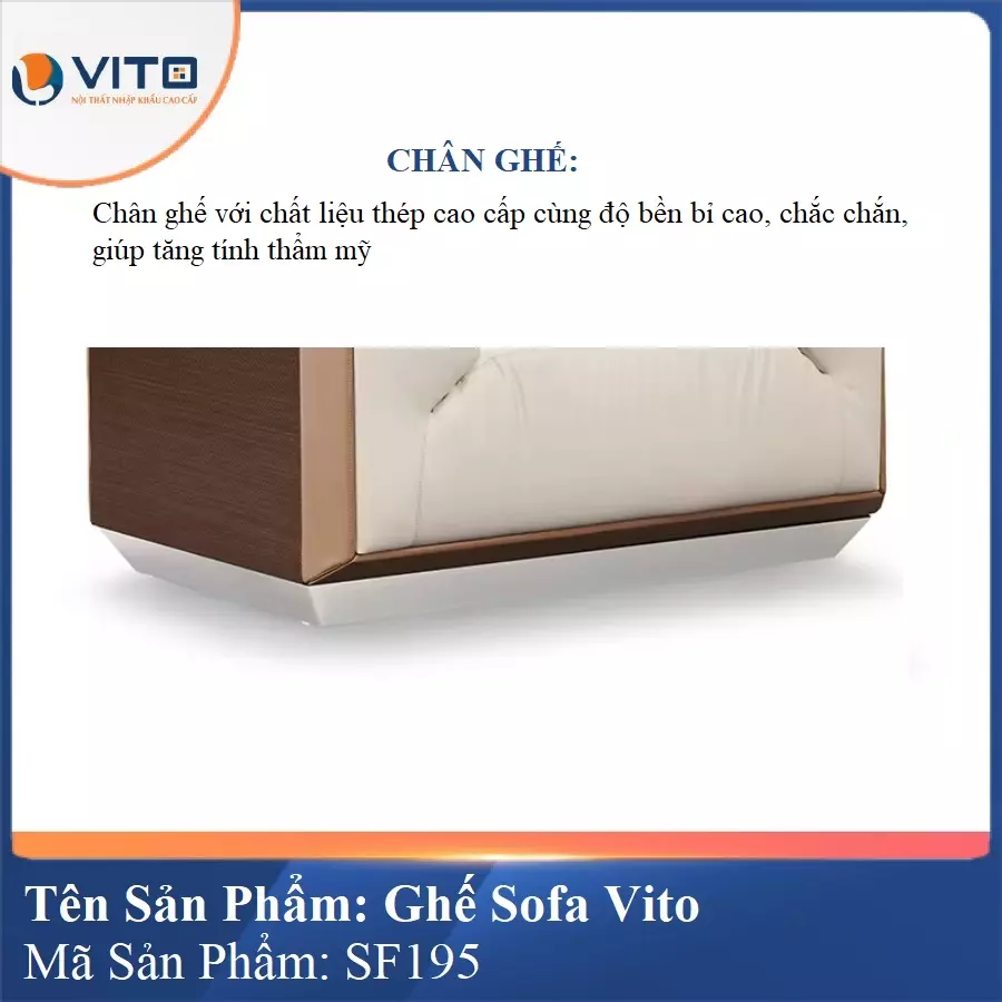 Bộ Ghế Sofa da cao cấp Vito SF195