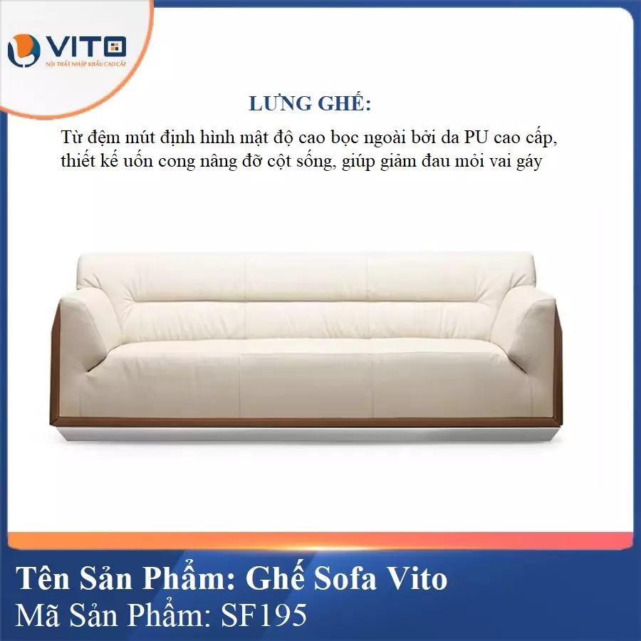 Bộ Ghế Sofa da cao cấp Vito SF195