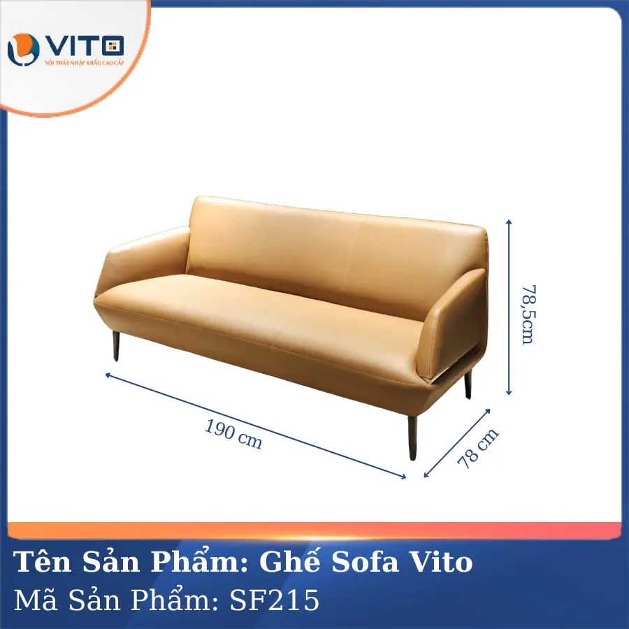 Bộ Ghế Sofa da cao cấp Vito SF215