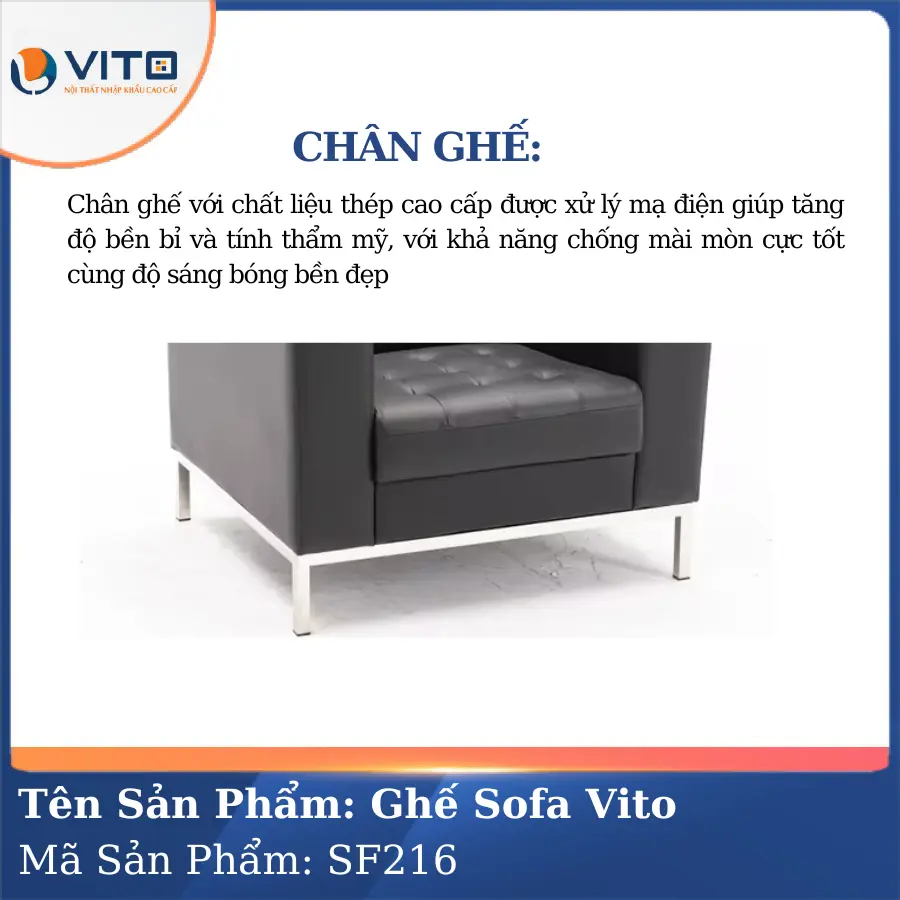 Bộ Ghế Sofa da cao cấp Vito SF216