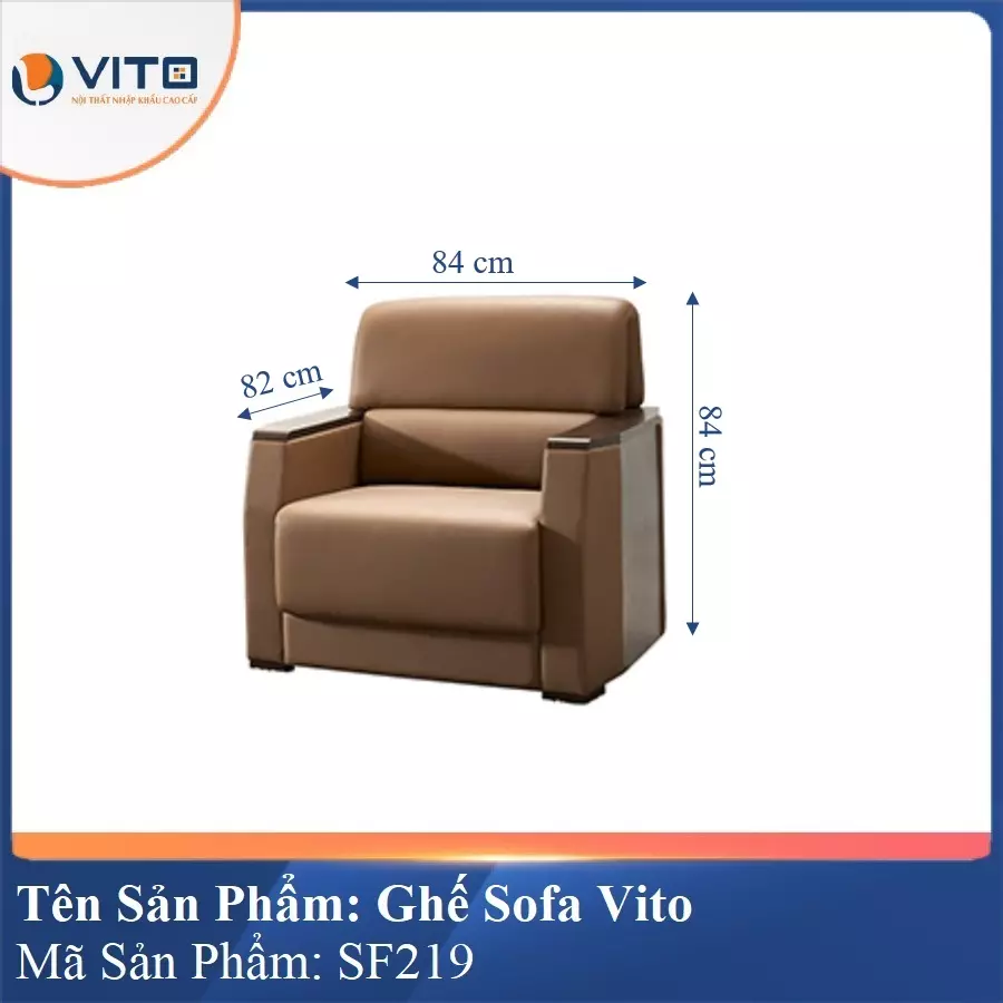 Bộ Ghế Sofa da cao cấp Vito SF219