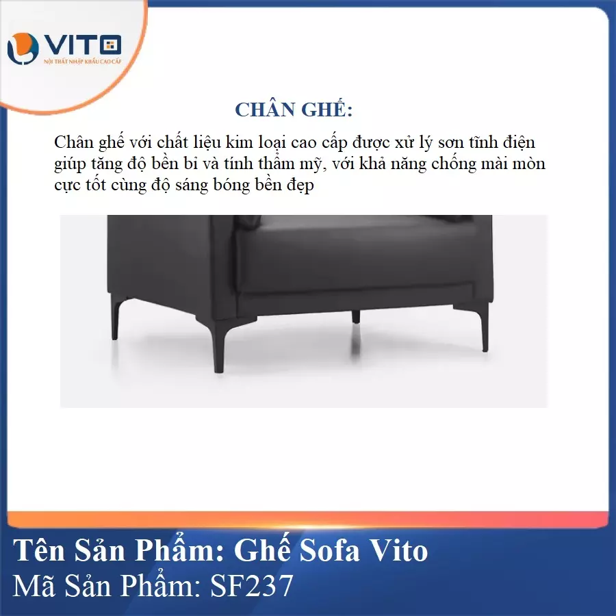 Bộ Ghế Sofa da cao cấp Vito SF237