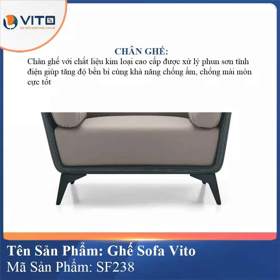 Bộ Ghế Sofa da cao cấp Vito SF238