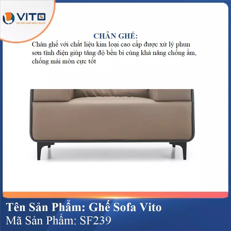 Bộ Ghế Sofa da cao cấp Vito SF239