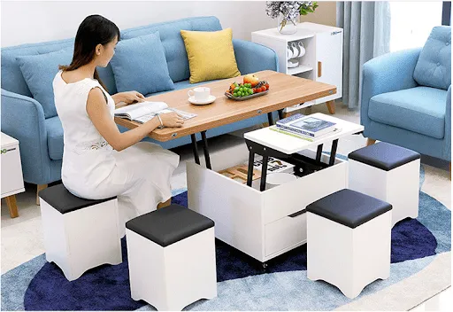 Bàn sofa thông minh – Nội thất không thể thiếu của phòng khách hiện đại