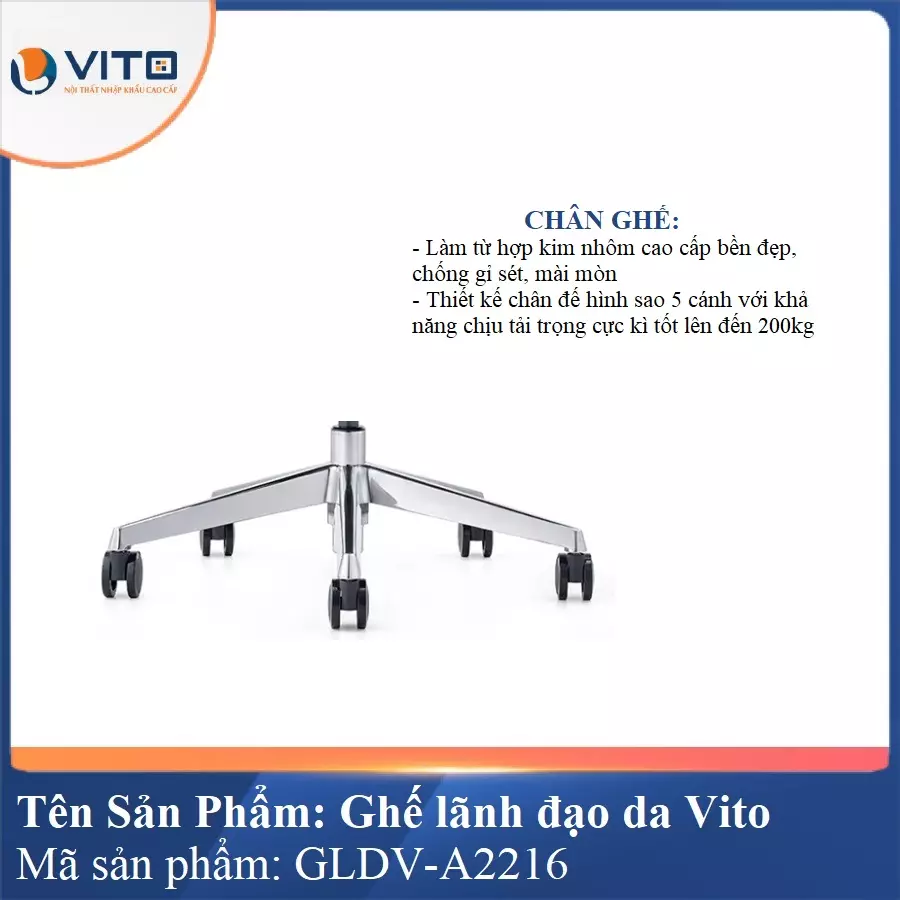 Ghế lãnh đạo da Vito GLDV-A2216