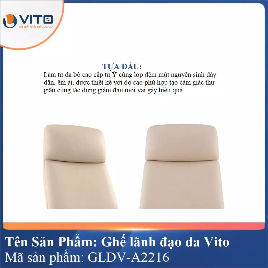 Ghế lãnh đạo da Vito GLDV-A2216