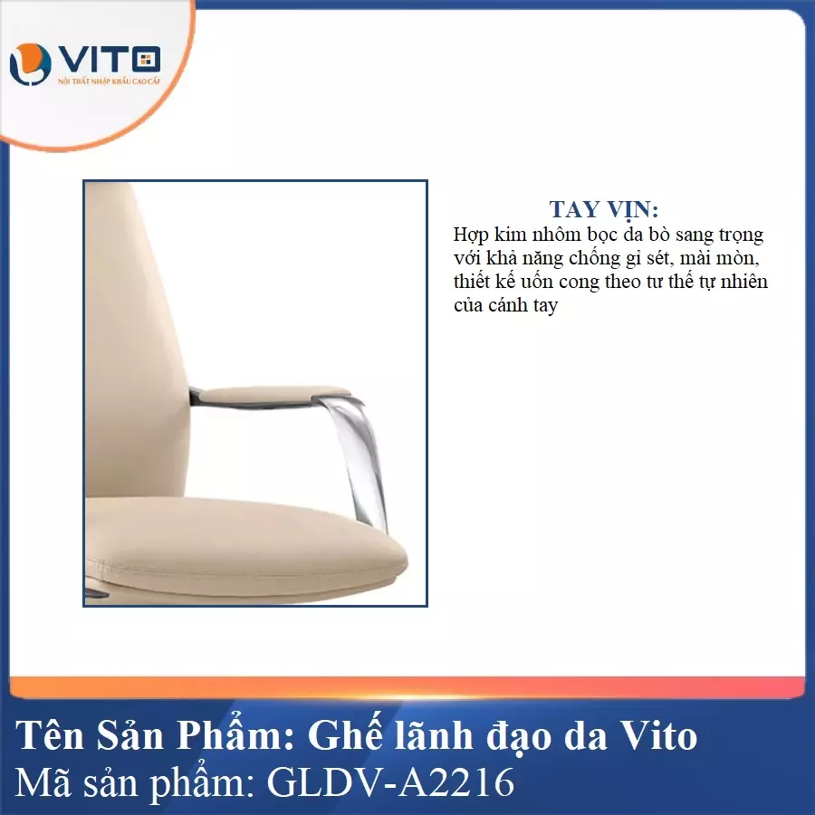 Ghế lãnh đạo da Vito GLDV-A2216