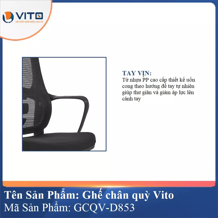 Ghế Chân Quỳ Vito GCQV-D853