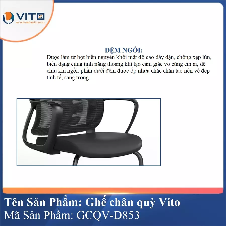 Ghế Chân Quỳ Vito GCQV-D853