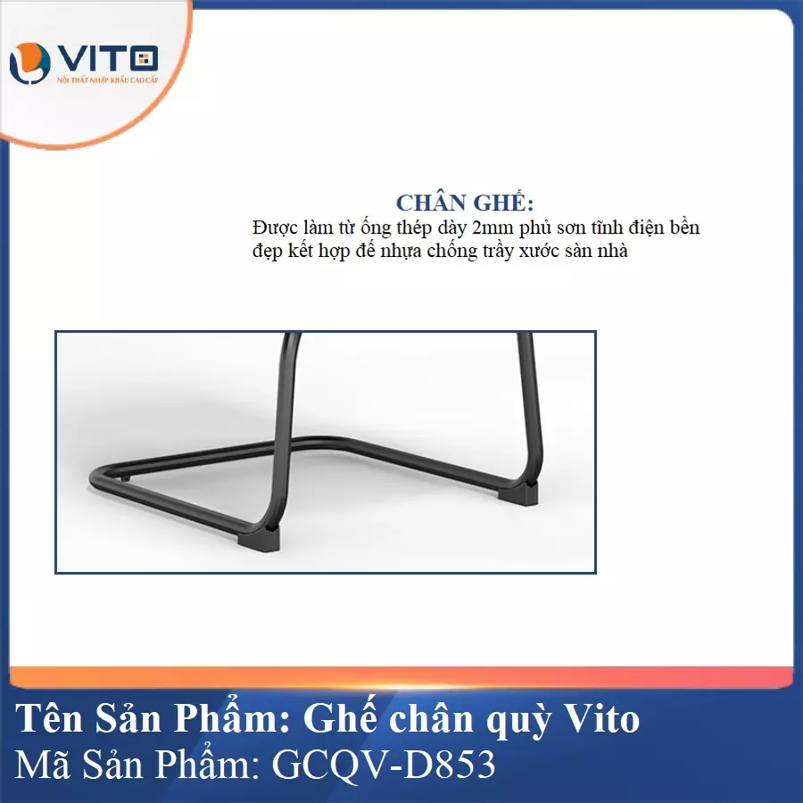 Ghế Chân Quỳ Vito GCQV-D853