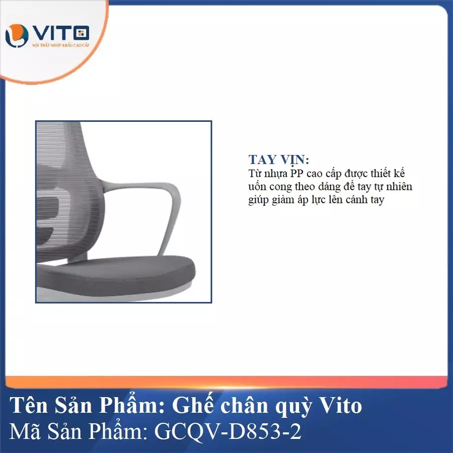 Ghế Chân Quỳ Vito GCQV-D853-2