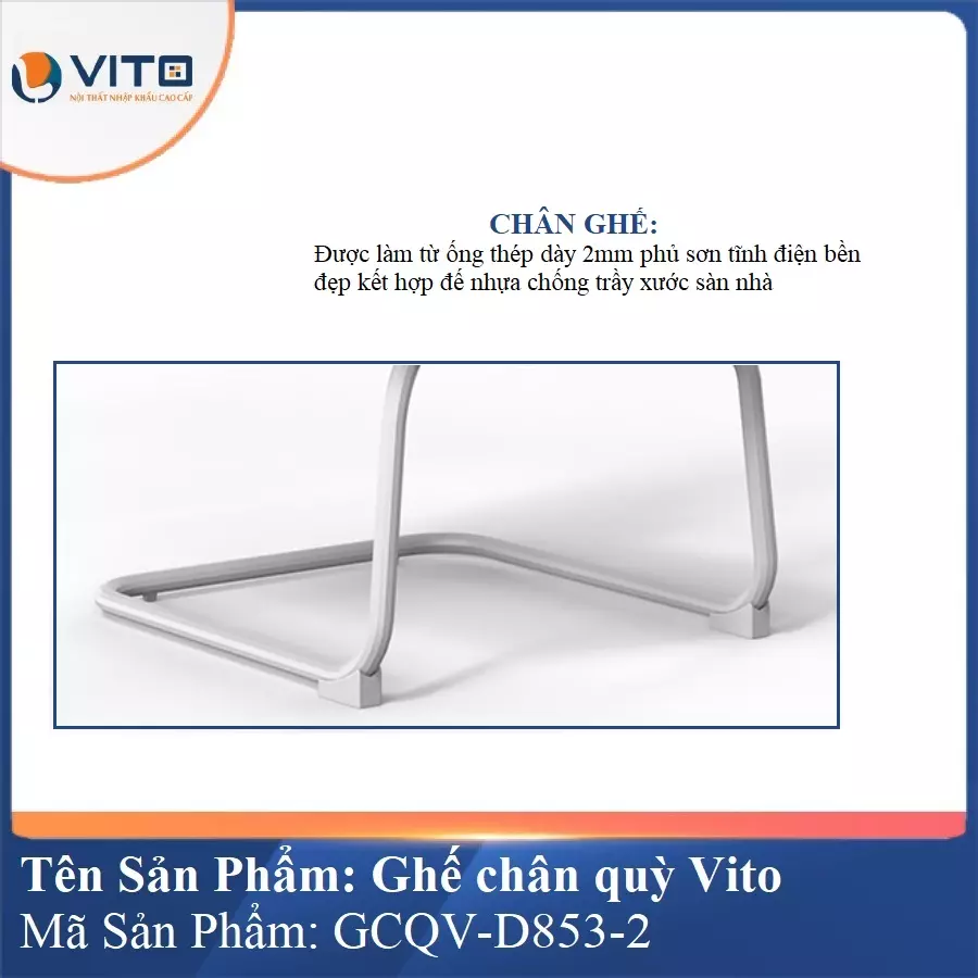 Ghế Chân Quỳ Vito GCQV-D853-2