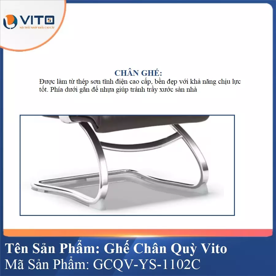 Ghế chân quỳ da Vito GCQV-YS-1102C