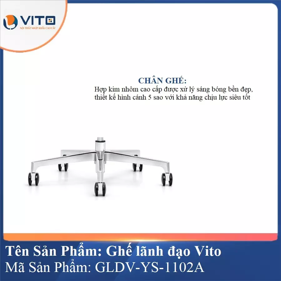 Ghế lãnh đạo da bò Vito GLDV-YS-1102A