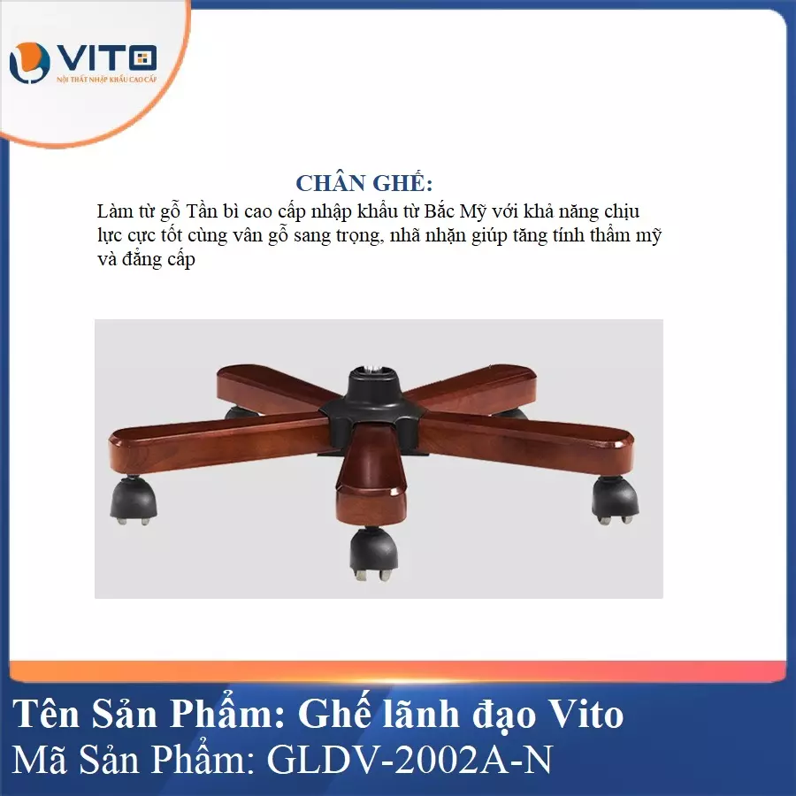 Ghế Lãnh Đạo Da Vito GLDV-2002A-N