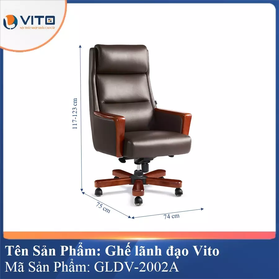 Ghế Lãnh Đạo Da Vito GLDV-2002A