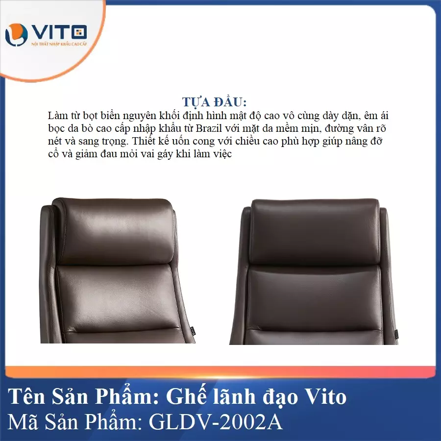 Ghế Lãnh Đạo Da Vito GLDV-2002A