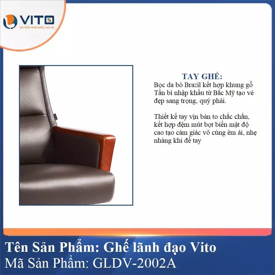 Ghế Lãnh Đạo Da Vito GLDV-2002A