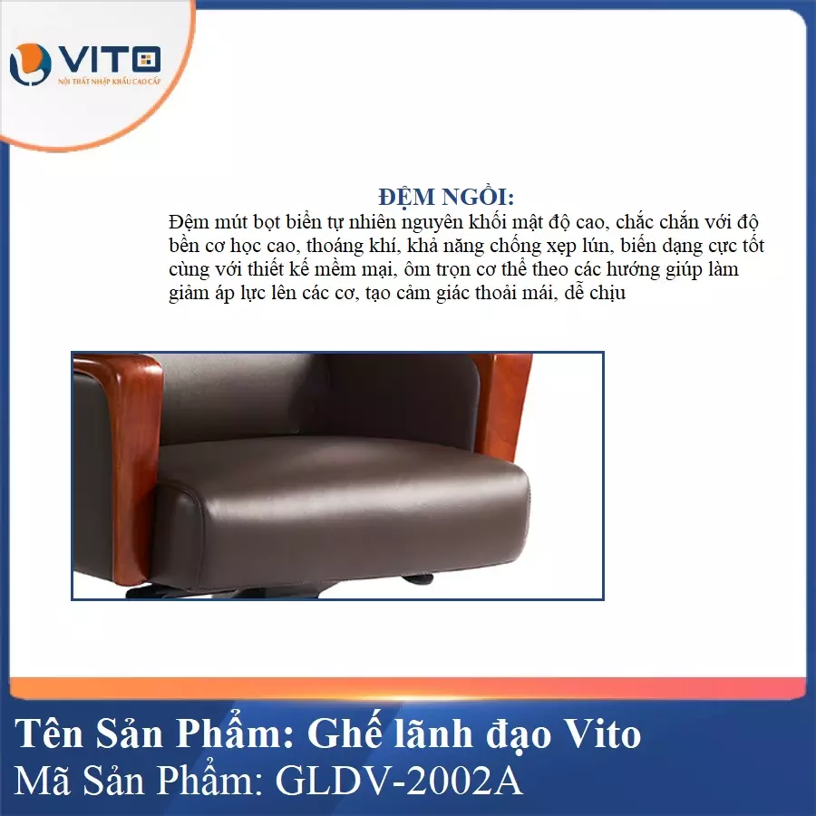 Ghế Lãnh Đạo Da Vito GLDV-2002A