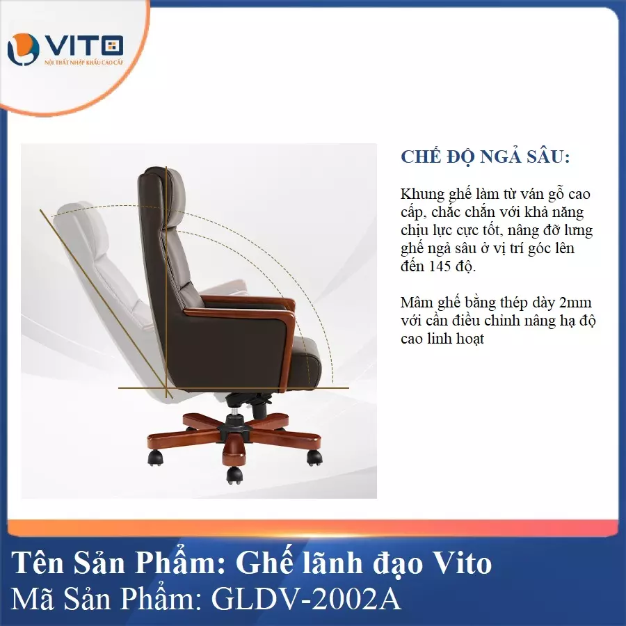 Ghế Lãnh Đạo Da Vito GLDV-2002A