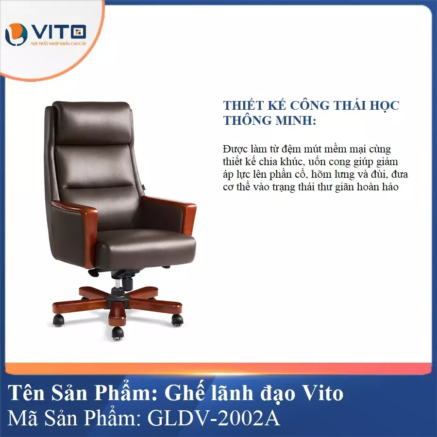 Ghế Lãnh Đạo Da Vito GLDV-2002A