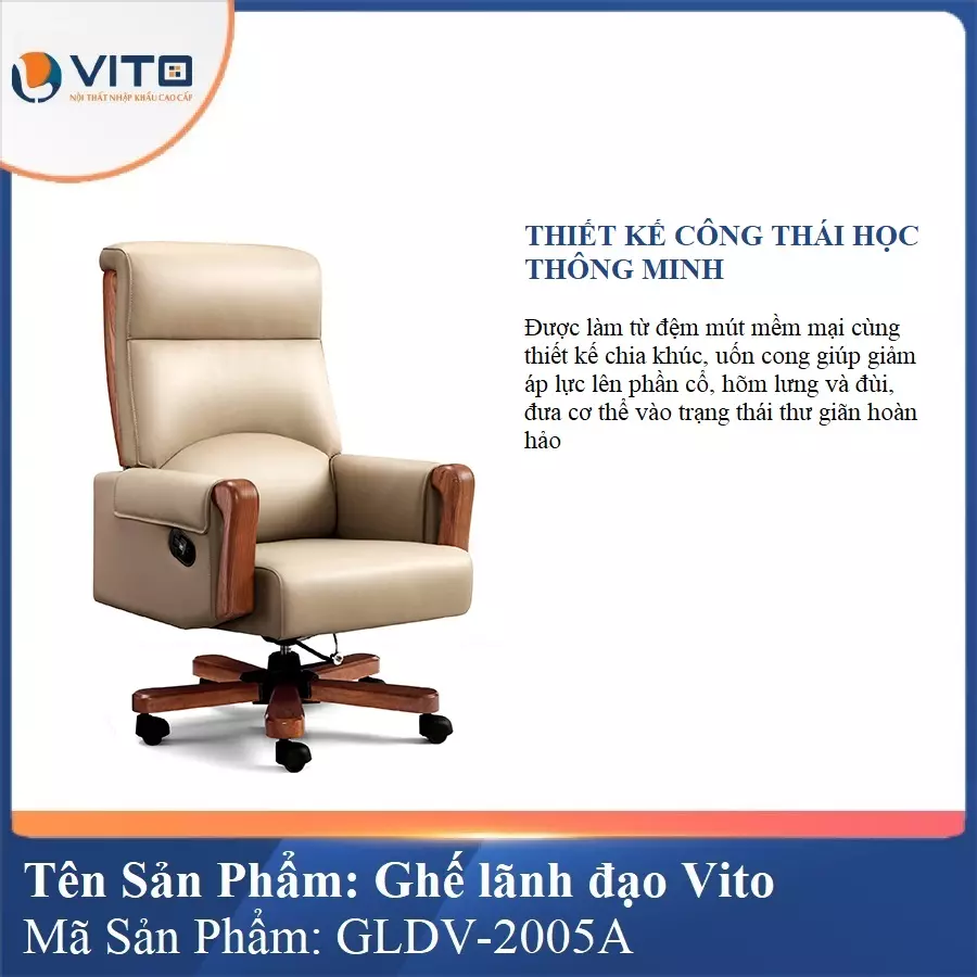 Ghế Lãnh Đạo Da Vito GLDV-2005A