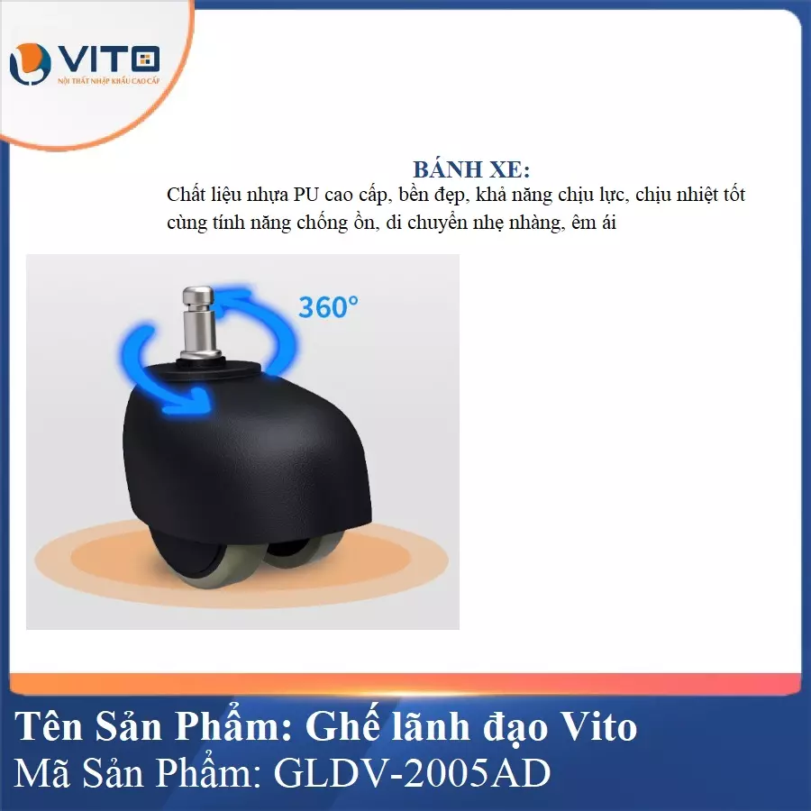 Ghế Lãnh Đạo Da Vito GLDV-2005AD