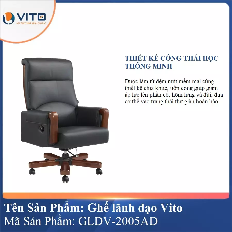 Ghế Lãnh Đạo Da Vito GLDV-2005AD