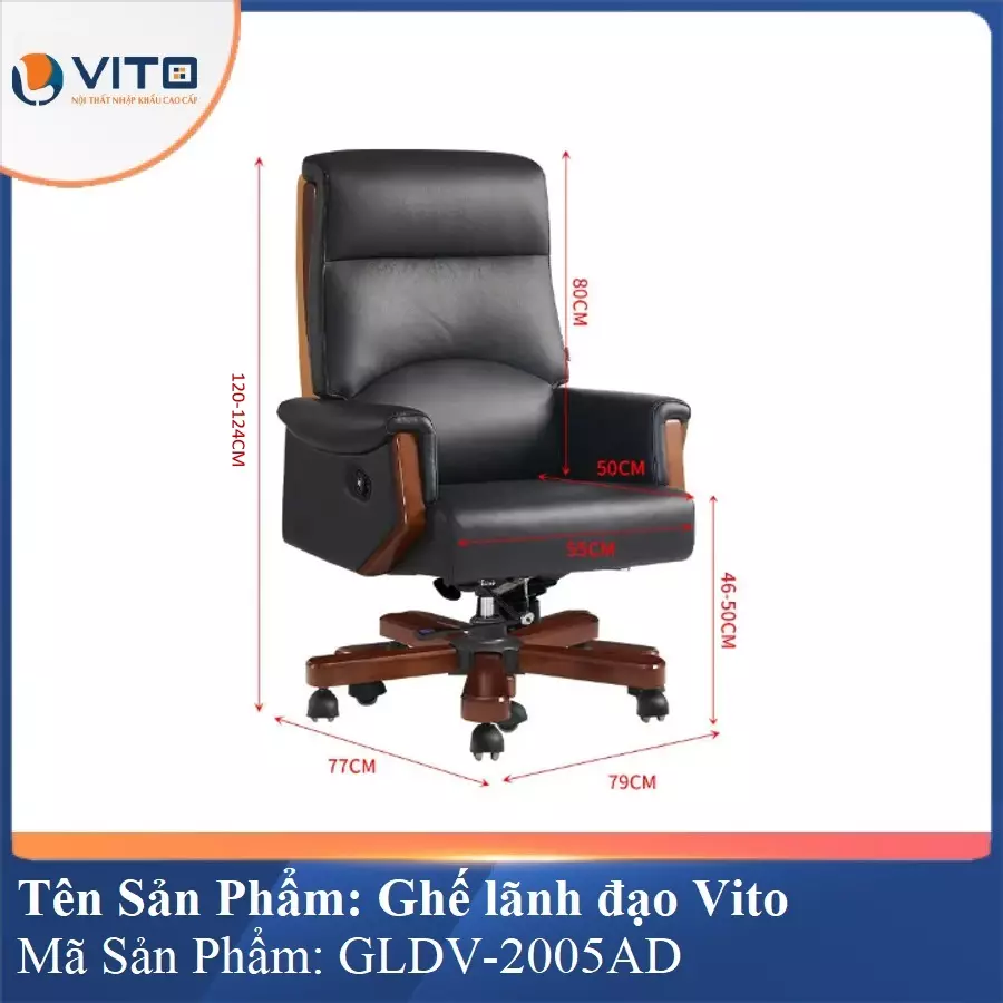 Ghế Lãnh Đạo Da Vito GLDV-2005AD