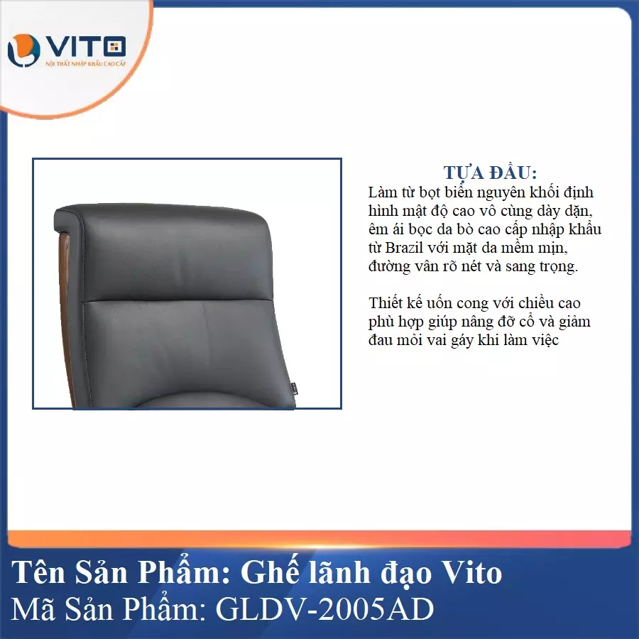 Ghế Lãnh Đạo Da Vito GLDV-2005AD