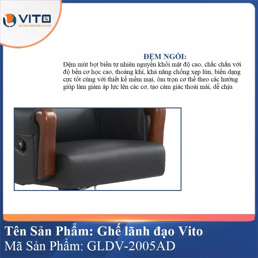 Ghế Lãnh Đạo Da Vito GLDV-2005AD