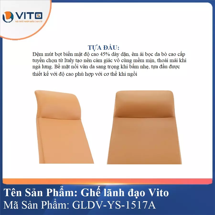 Ghế Lãnh Đạo Da Vito GLDV-YS-1517A