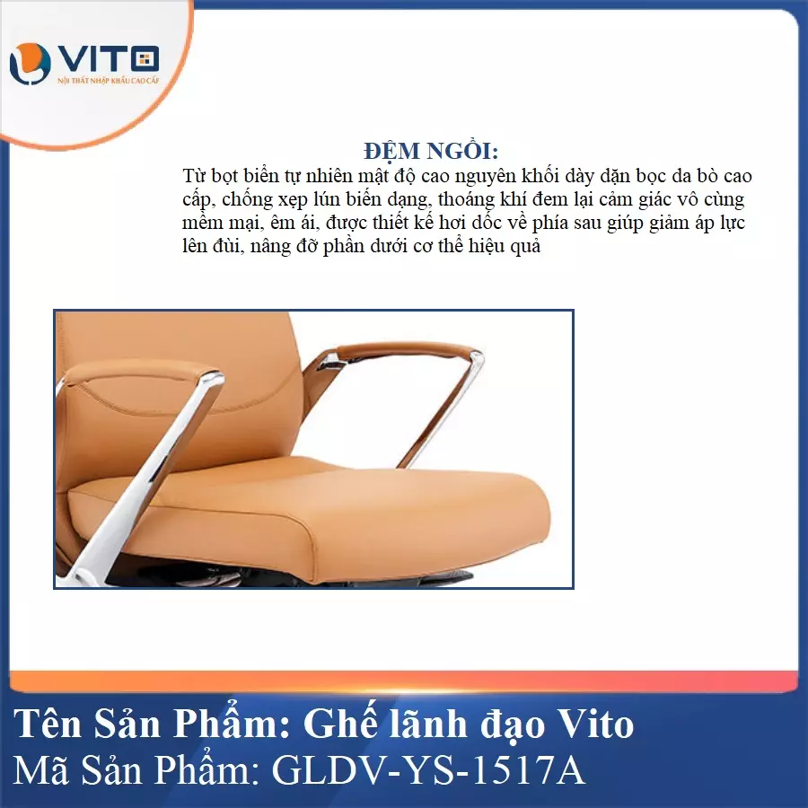 Ghế Lãnh Đạo Da Vito GLDV-YS-1517A