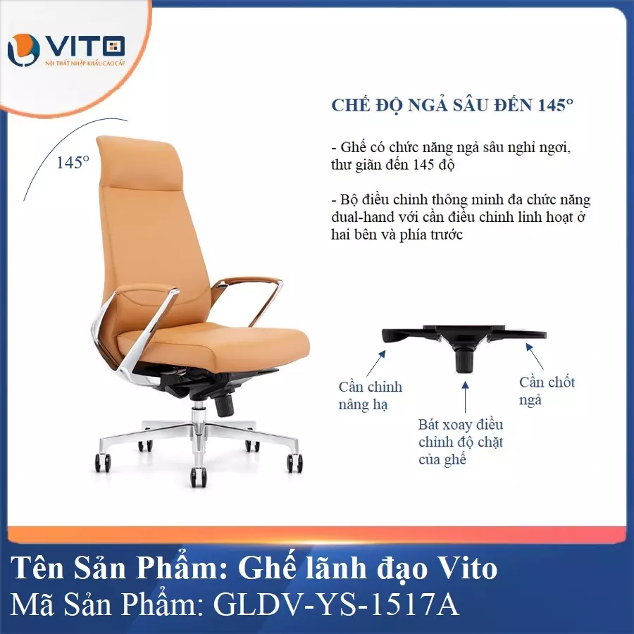 Ghế Lãnh Đạo Da Vito GLDV-YS-1517A