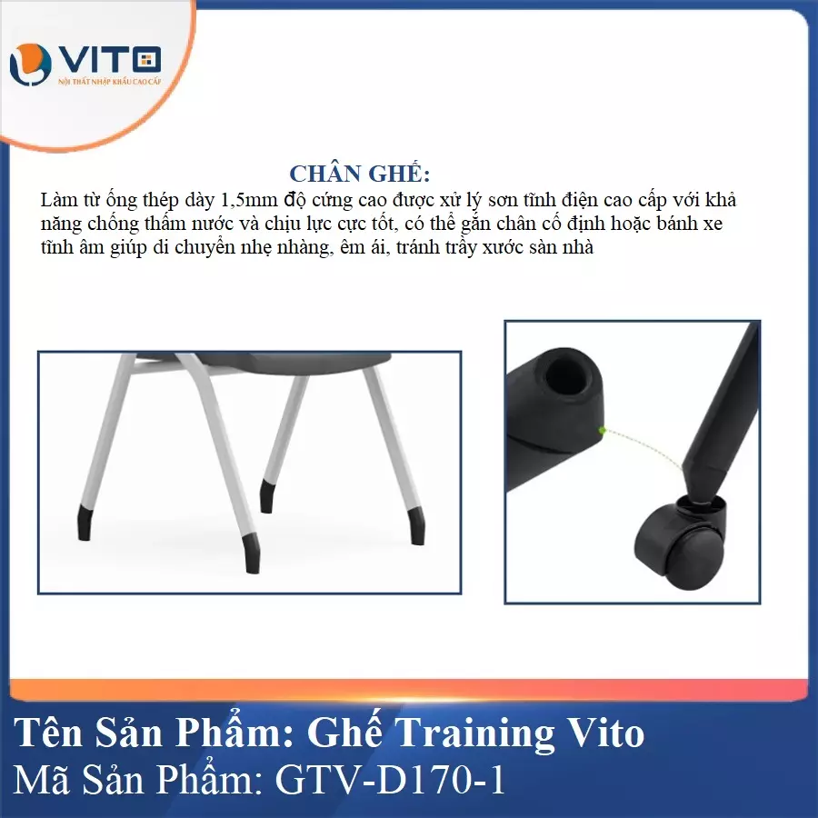 Ghế Đào Tạo Cao Cấp Vito GTV-D170-1