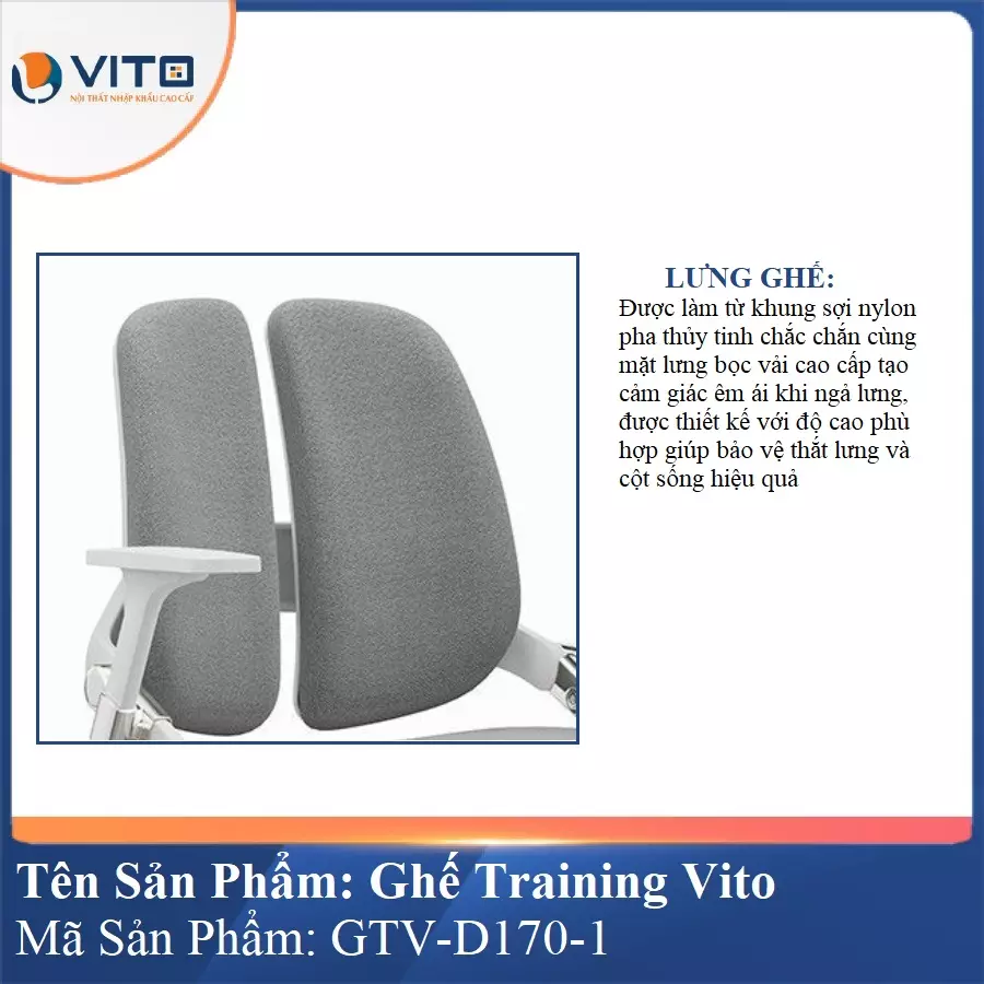 Ghế Đào Tạo Cao Cấp Vito GTV-D170-1