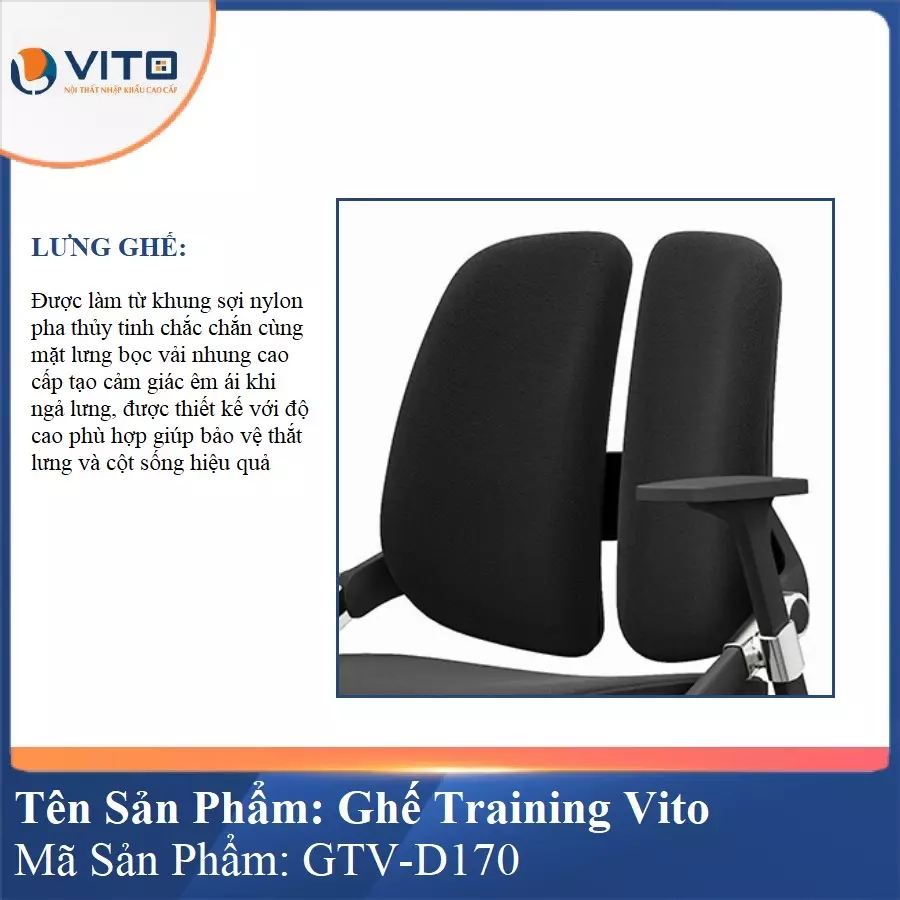 Ghế Đào Tạo Cao Cấp Vito GTV-D170